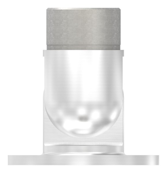 Wandhalter flexibel für Rundrohr Ø 48,3x2,0 mm | V2A
