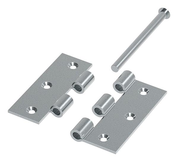 Scharnier 90 x 75mm mit herausnehmbaren Zapfen