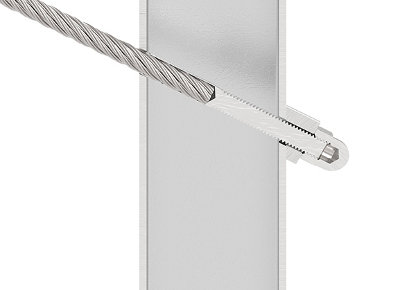 Formanschluss | für flachen Anschluss | Gewinde M8 | V2A