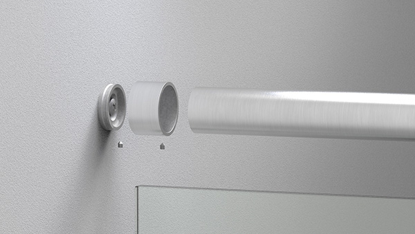 Wandbefestigung für Rohr 42,4mm