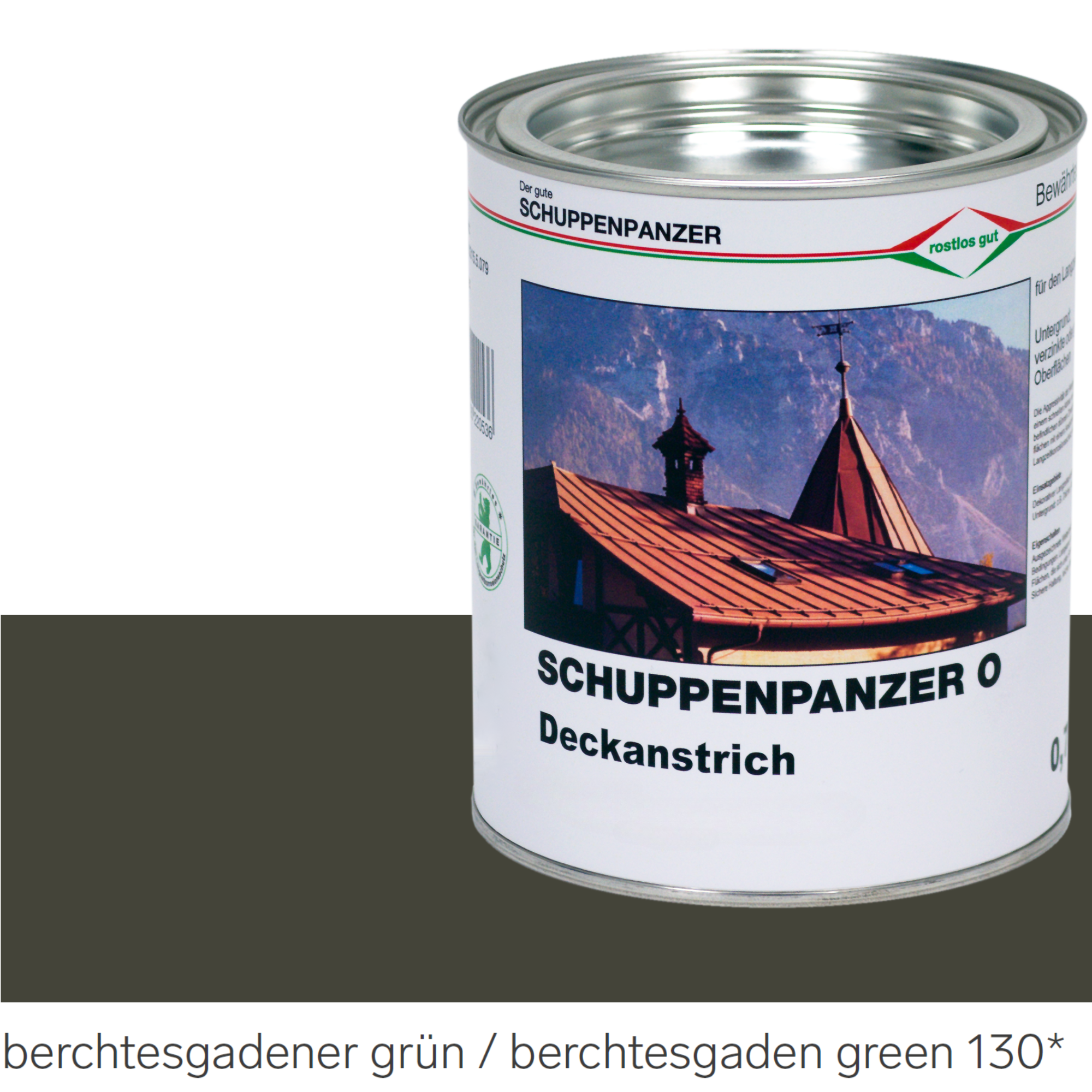 SCHUPPENPANZER-O 0612 berchtesgadener grün 2,5 l für Dachflächen