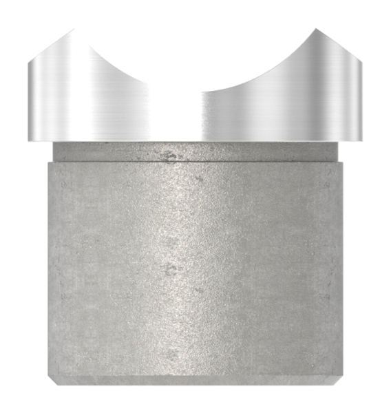 Rohrsattel zum Kleben für Rundrohr Ø 33,7x2,0 mm V2A