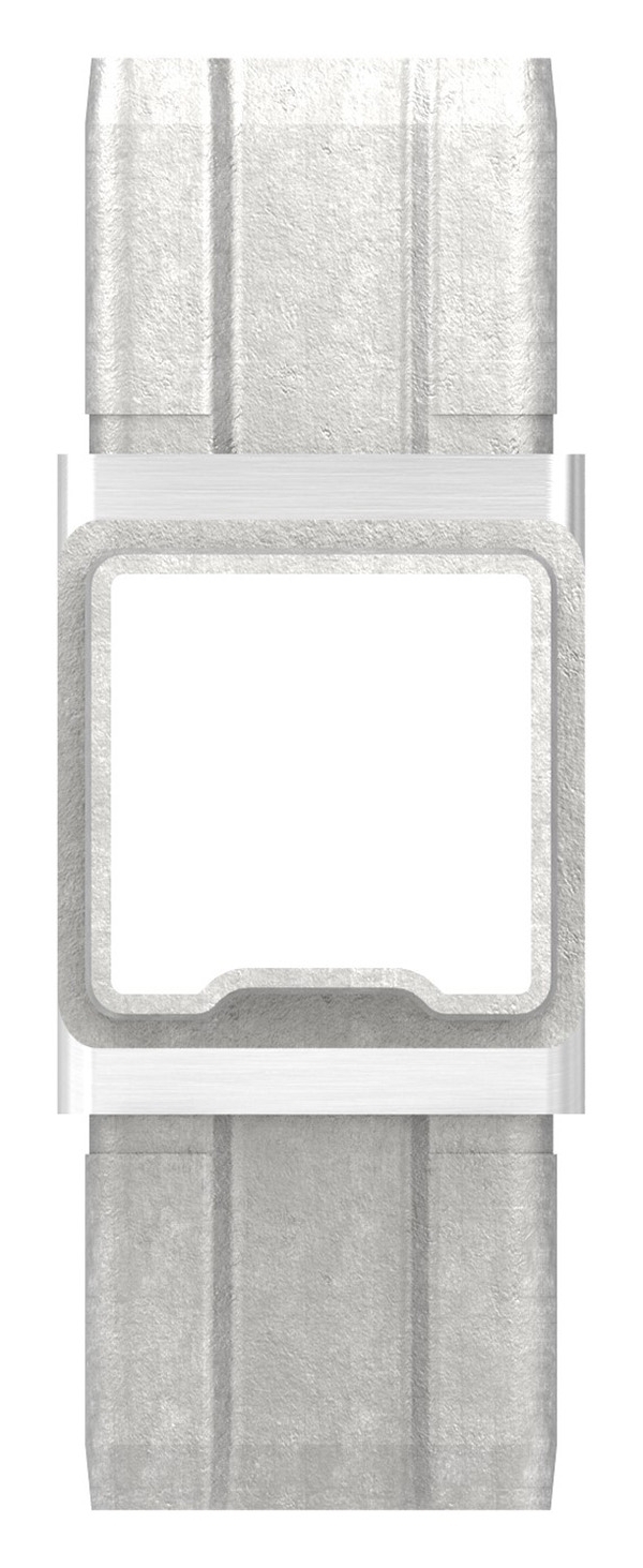 Verbindungsstück für Rohr 40x40x2mm, V4A