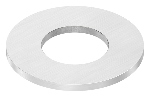 Ankerplatte Maße: Ø 100x6 mm für Rundrohr: Ø 48,3 mm mit Längsschliff V2A