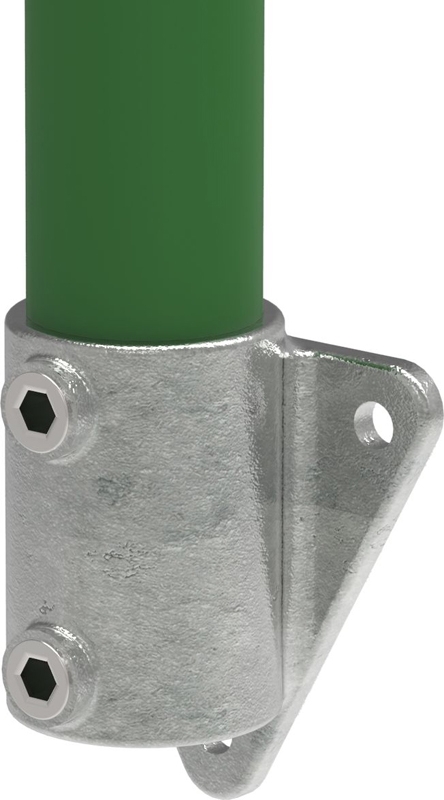 Rohrverbinder | Wandhalter Dreieckflansch | 146D48 | 48,3 mm | 1 1/2" | Feuerverzinkt u. Elektrogalvanisiert