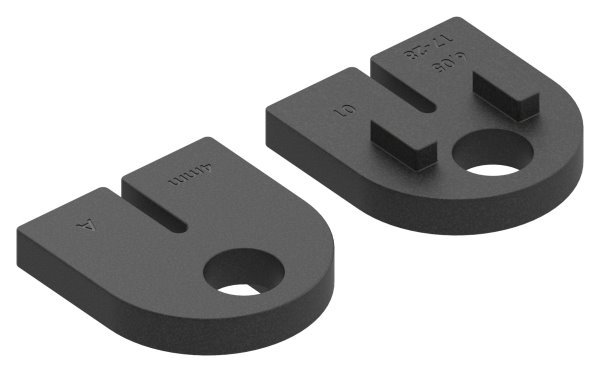 1 Paar Gummis zu Glasklemme 63x45x28 mm AbZ fuer 4 mm Blech-10-2212ABZ.0