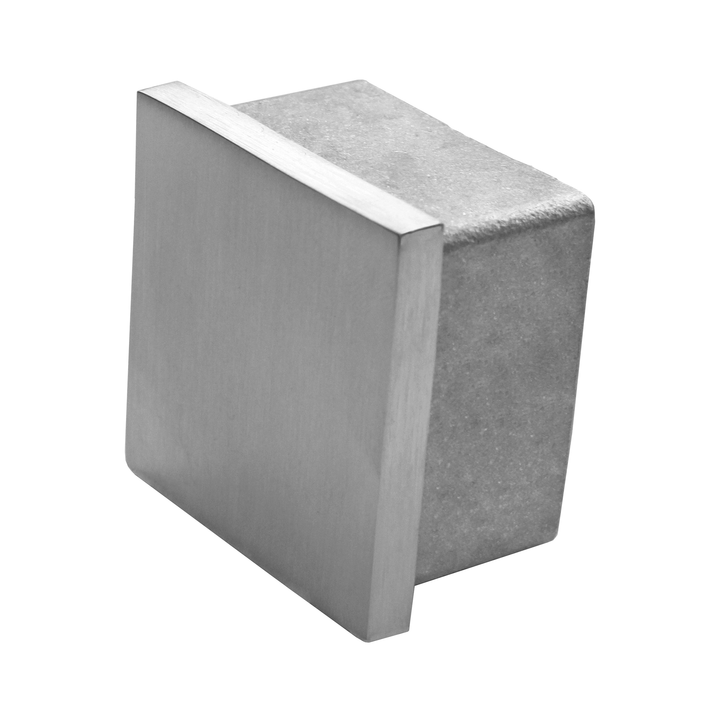 Endkappe für Rohr: 40x40x2,0 mm zum Kleben V4A