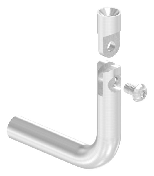 Bügel | Ø 14 mm | mit Gelenk und 2x Innengewinde: M6 + M8 | V2A