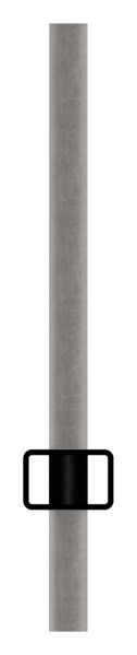 Rechteckrohr 30 x 20 x 2mm, gelocht für Ø 12mm mit Abstand Mitte-Mitte 120mm, Länge 3m
