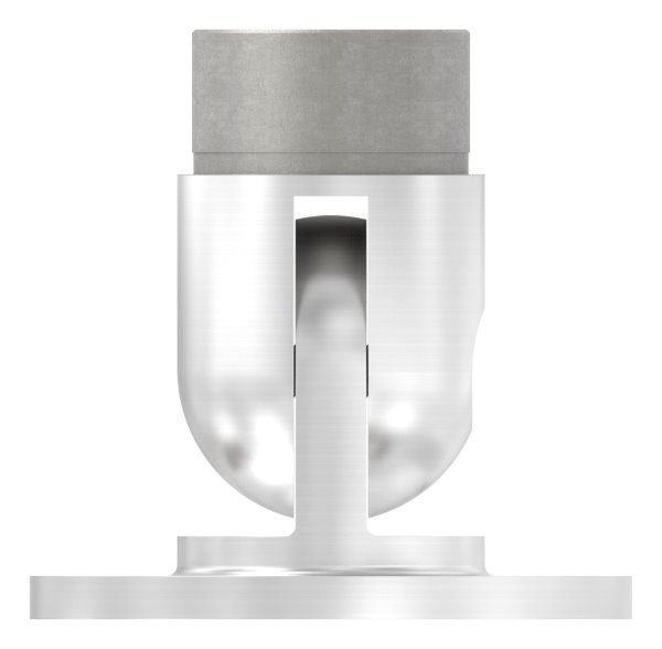 Wandhalter flexibel für Rundrohr Ø 42,4 x 2,0 mm | V2A
