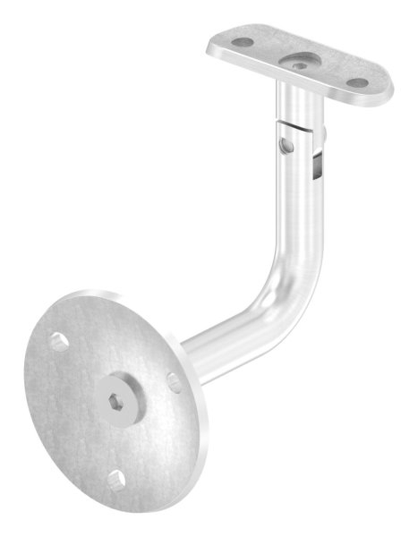 Handlaufhalter mit Gelenk und Halteplatte fuer Ø 42-4 mm V2A-11-2033.4