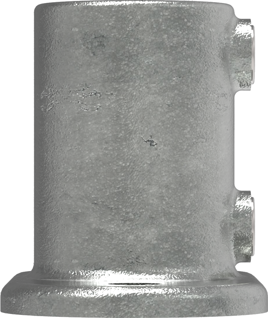 Rohrverbinder | Fußplatte oval | 132D48 | 48,3 mm | 1 1/2" | Feuerverzinkt u. Elektrogalvanisiert