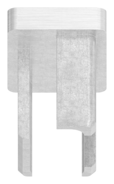 Einsteckkappe V4A zum Kleben für Rohr 30x20x2,0 mm