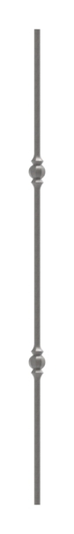 Zwischenstab | Länge: 900 mm | Material: 14 mm | rund, gehämmert | Stahl S235JR, roh