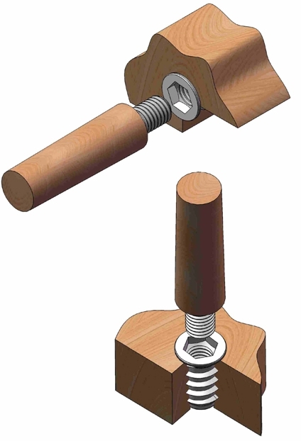Einschraubmutter Stahl galvanisch verzinkt M10 x 20 mm fuer Holz-89-11WOODM10D-A.4