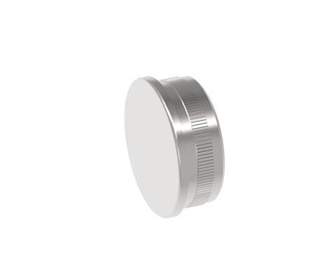 Rohrstopfen flach gegossen fuer Rundrohr- Ø 33-7x2 mm V2A-11-5200-A.4