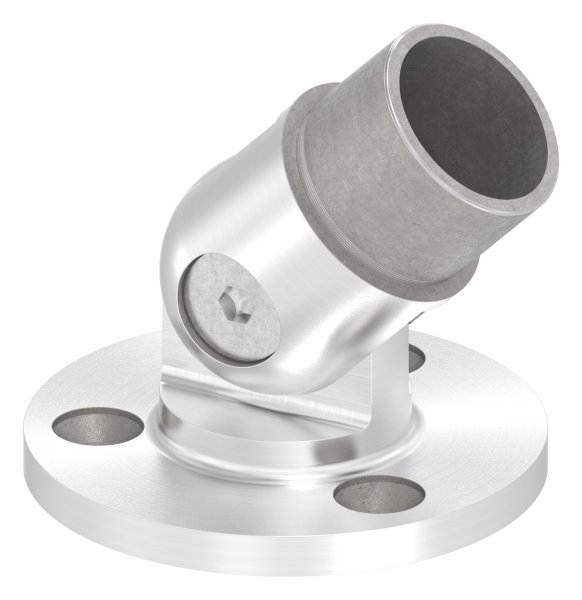 Wandhalter 90° flexibel für Rundrohr Ø 33,7x2,0 mm | V2A