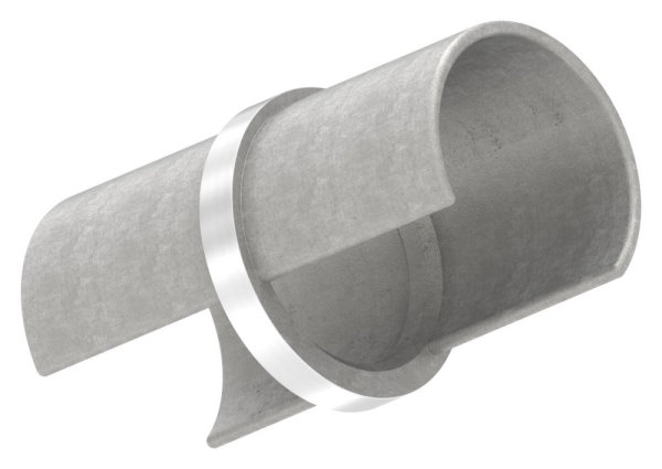 LED-Nutrohrverbinder V2A Ø 42-4 mm- 76 mm- 180°-88-11LED-NU-60326.240