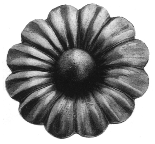 Rosette - Zierteil -  Ø 95x3 mm - Stahl -Roh- S235JR-30-2660.8