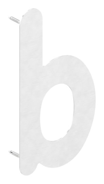 Buchstabe b | groß | Maße: 200 mm x 300 mm | V2A