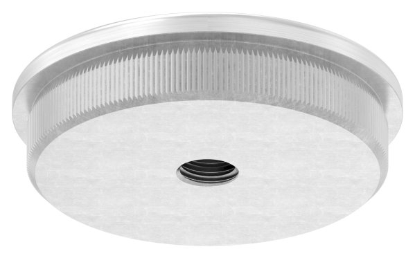 Rohrstopfen für Ø 48,3x2,0 mm leicht gewölbt zum Einschlagen mit M8 | V2A