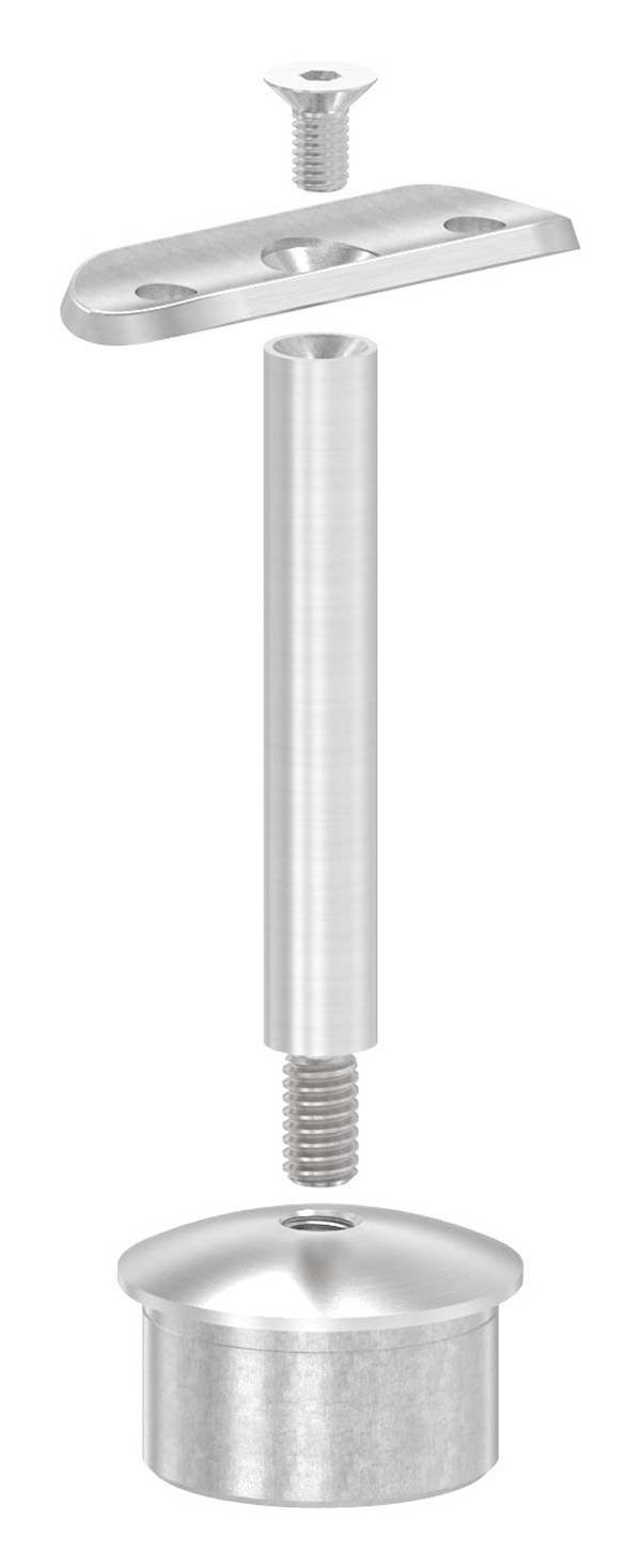 Stopfen für Rohr 42,4 x 2,5mm, Halteplatte: 42,4mm