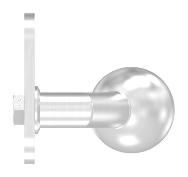 V2A Tuerdruecker mit Kurzschild rund-11-3939.4