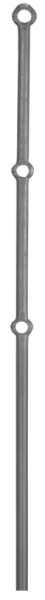 Anfangsstab Pfosten Länge: 1200 mm Material: Ø 25 mm Stahl S235JR, roh