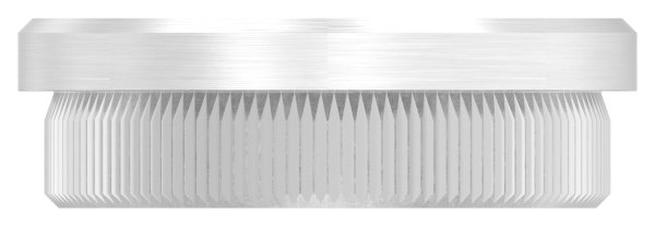 Stopfen flach V2A Vollmaterial für Ø 42,4x2,0 mm mit Entwässerungsbohrung 5 mm