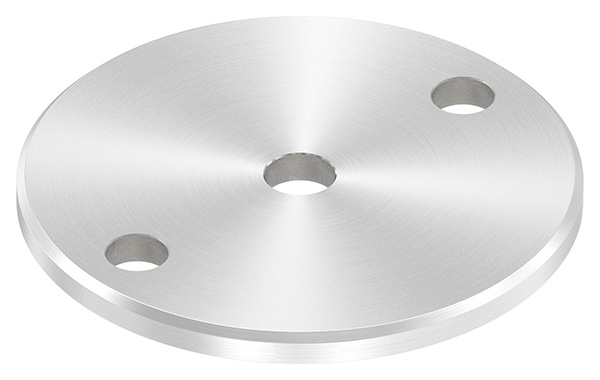 Ankerplatte Ø 100 x 6 mm mit Zentrierbohrung: Ø 12,5 mm V2A