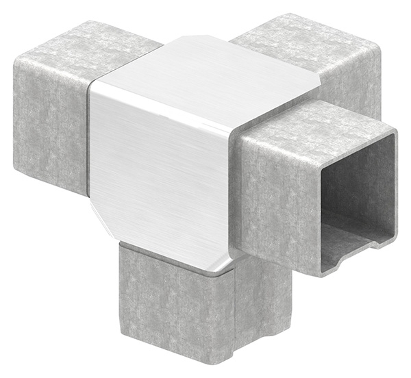 T-Steckverbinder V4A 40x40x2 mm-88.1110154040
