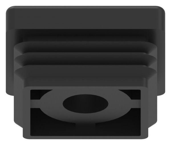 Kunststoffkappe schwarz fuer Quadratrohr 40x40x3 mm- mit M10-88-11178-40X40-3.M10