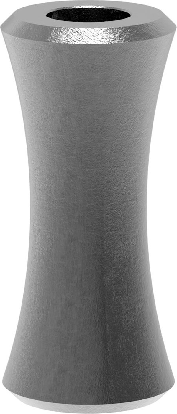 Zierhuelse - Masse- 27x60 mm - Lochung- Ø 12-5 mm - Stahl S235JR- roh-30-3632.8