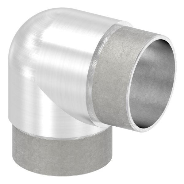 Eckbogen 90° eng, für Rundrohr Ø 48,3x2,0 mm V2A