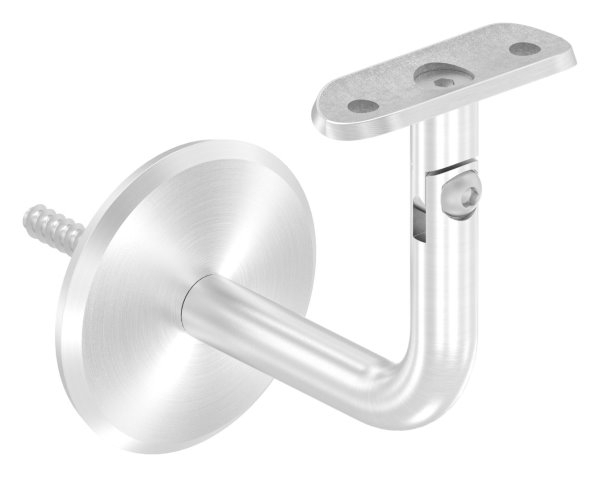 Handlaufhalter mit Gelenk und Halteplatte für Ø 42,4 mm V2A