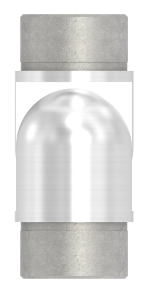 Stopfen für Rohr 42,4 x 2,0mm, oben mit Gelenkstück, V2A