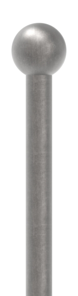 Zaunstab Stahl Ø 12 mm H 1000 mm Kugel Ø 25 mm angeschmiedet-30-1221.8