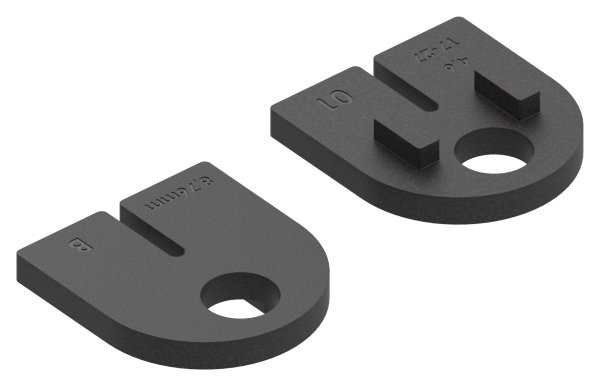 1 Paar Gummis zu Glasklemme 63x45x30 mm AbZ fuer 8-76 mm Glas VSG-10-2409.0