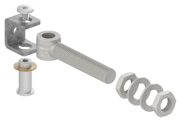 Torband M24 | verstellbar | Stahl (Roh) S235JR