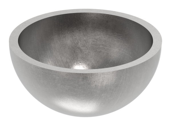 Halbhohlkugel Ø 33 mm | glatt | Stahl S235JR, roh