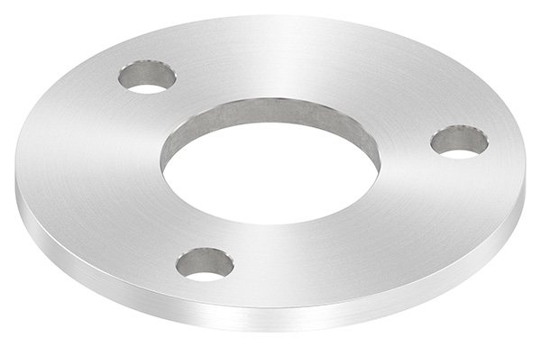 Ankerplatte Ø 100 x 6 mm mit Zentrierbohrung- Ø 42-8 mm V2A-11-2265R.4