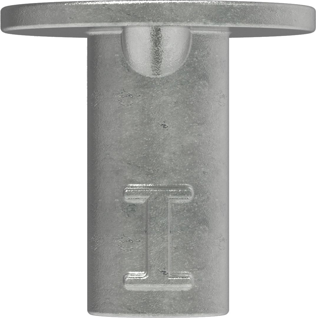 Rohrverbinder Bodenhuelse Ø 48-3 mm -1 1-2- - Temperguss verzinkt - 134D48-134D48