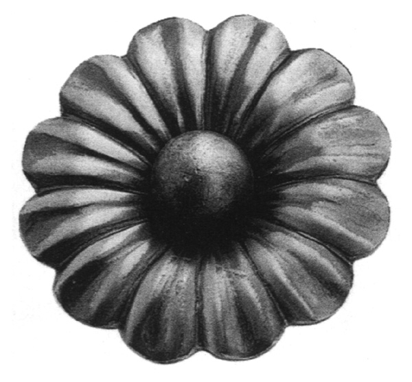 Rosette - Zierteil -  Ø 65x3 mm - Stahl -Roh- S235JR-30-2661.8