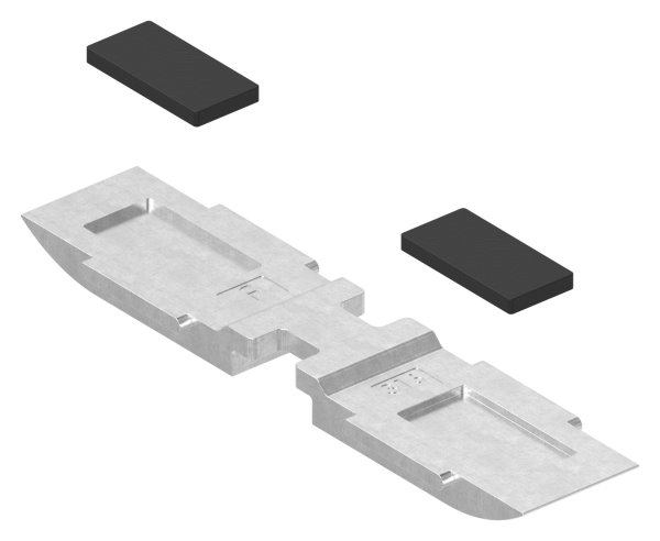 Sicherungsboden Edelstahl V4A -1-4401-04- fuer Mittelklemme Mod- 25-88-1125-MK-B.V4A