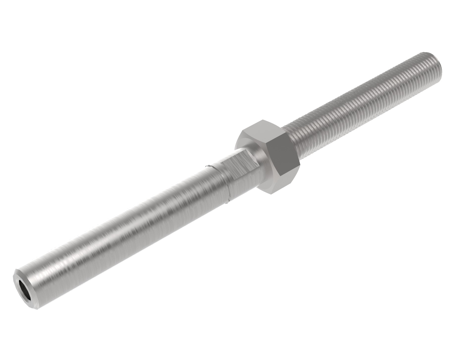 Presshuelse Edelstahl AISI 316 fuer 3 mm Kabel- Laenge 100 mm geschliffen-89-11A14L53-A.4