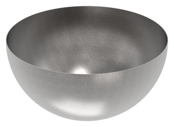 Halbhohlkugel Ø 500 mm | glatt | Stahl S235JR, roh