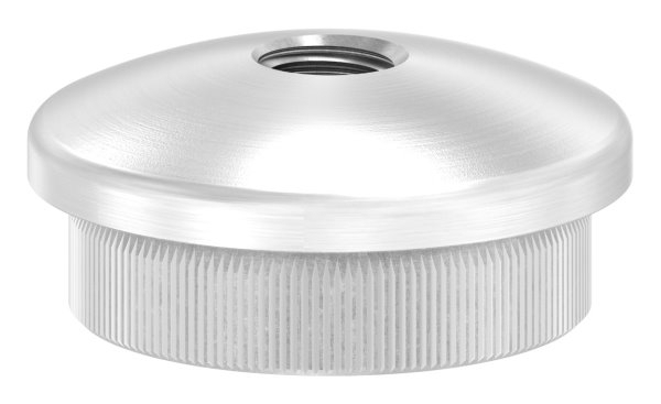 Rohrstopfen fuer Ø 33-7x2-5 mm leicht gewoelbt zum Einschlagen mit M8  V2A-11-5061.4