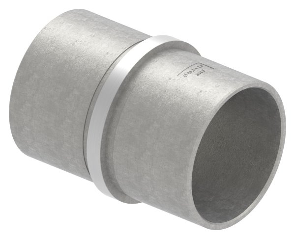 Rohrverbinder V2A fuer Rohr 48-3 x 2-0 mm- L 65 mm mit Mittelsteg-11-3372.4