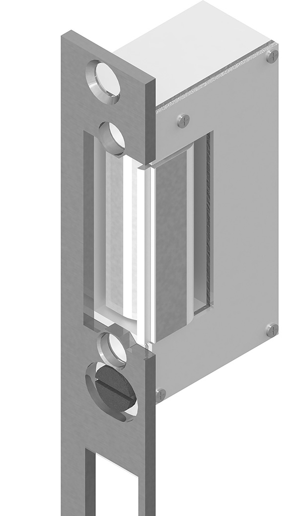 Elektrischer Tueroeffner mit Entriegelung Arretierung DIN-L-R 10-24 V AC-DC-88-11118.WAE