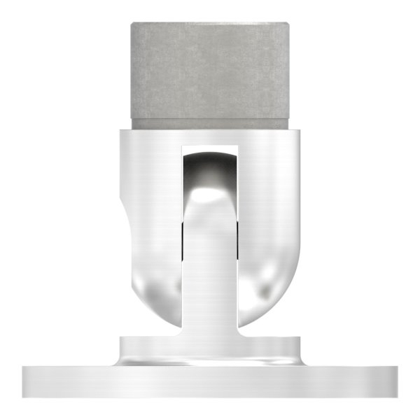 Wandhalter 90° flexibel für Rundrohr Ø 33,7x2,0 mm | V2A